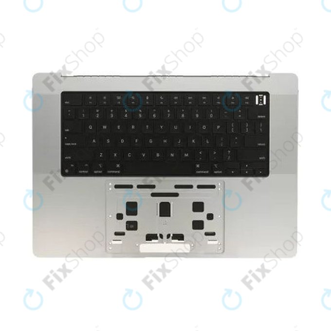Horní rám klávesnice pro MacBook Pro 16" A2780 (2023), s klávesnicí US a baterií, Silver, 661-32190, Genuine Apple