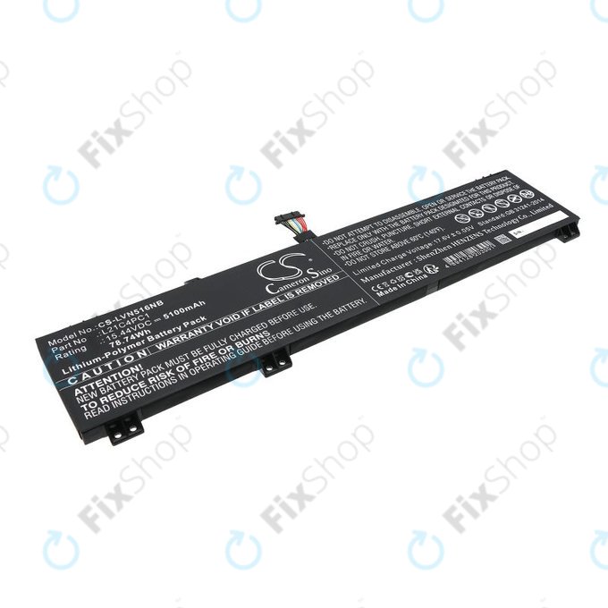 Baterie pro Lenovo Legion 5 15ARH7H, 82RD0002SB, 5100mAh, Li-Pol, 15.44V, L21C4PC1, HQ