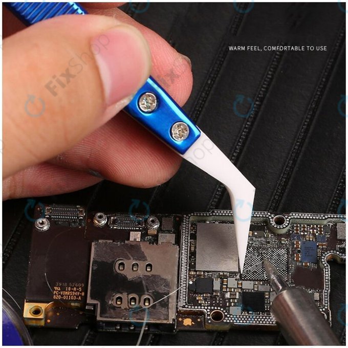 Mechanic CF-17 - Tepelně Odolná Keramická Pinzeta s Přehnutou Špičkou