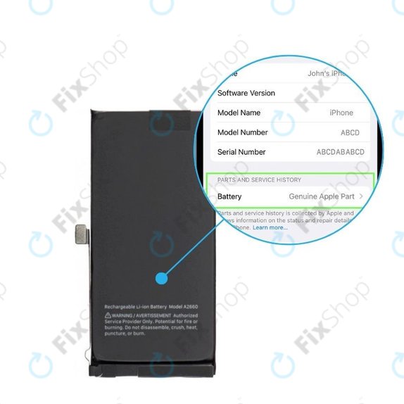 Baterie pro iPhone 13 Mini | 661-22374 | 2406mAh | Genuine Apple