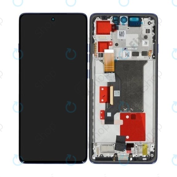 Motorola Edge 60 Pro - LCD Displej + Dotykové Sklo + Rám (Dazzling Blue) - 5D68C30046 Genuine Service Pack