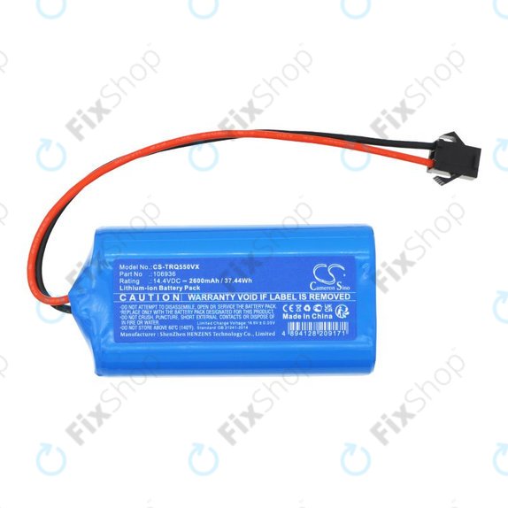Baterie pro Tesla Robostar IQ550, 2600mAh, Li-Ion, 14.4V, 106936, HQ