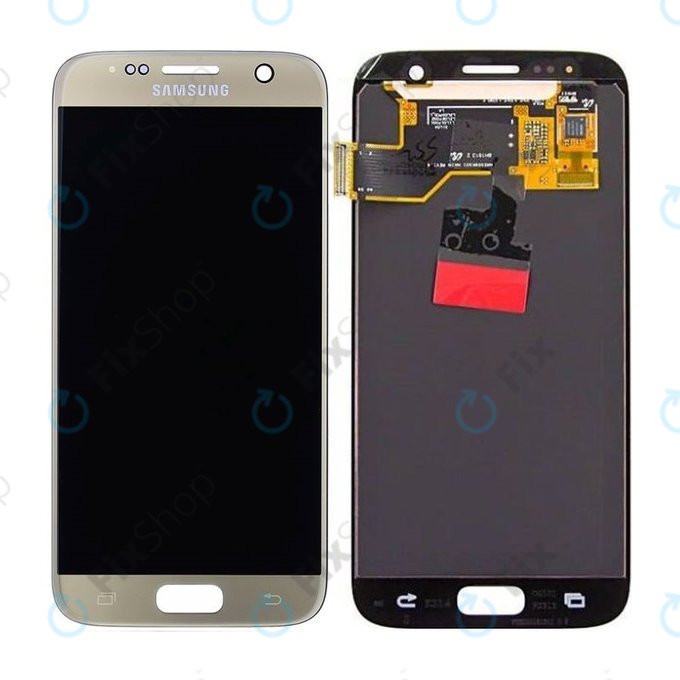 Samsung Galaxy S7 G930F - LCD Displej + Dotykové Sklo (Gold) - GH97-18523C, GH97-18761C, GH97-18757C Genuine Service Pack