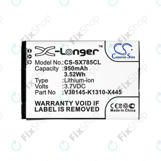 Baterie pro Siemens Gigaset, Openstage, SL, 950mAh, Li-Ion, 3.7V, V30145-K1310-X445, HQ