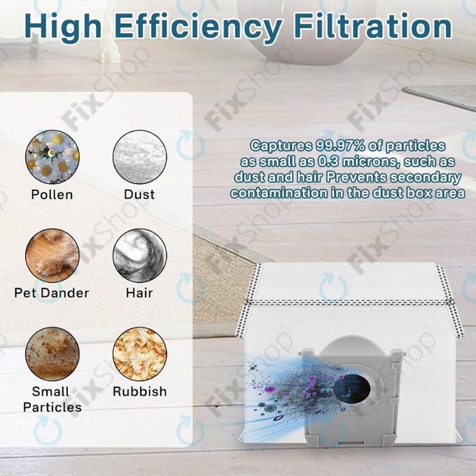 Sáček do vysavače, 4 ks pro Ecovacs Deebot T30c, T50-series, T80-series, X8-series, X9 Pro-series