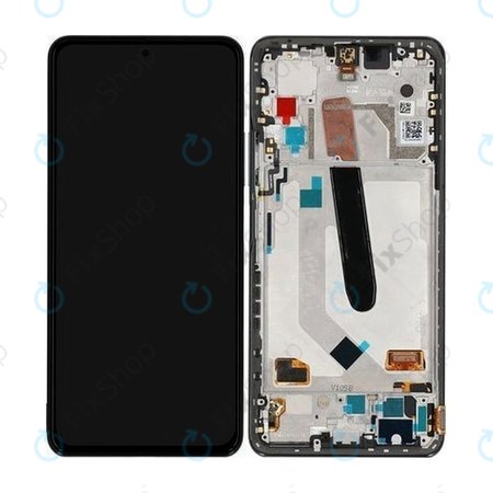Xiaomi Poco F3 - LCD Displej + Dotykové Sklo + Rám (Black) - 560003K11A00 Genuine Service Pack