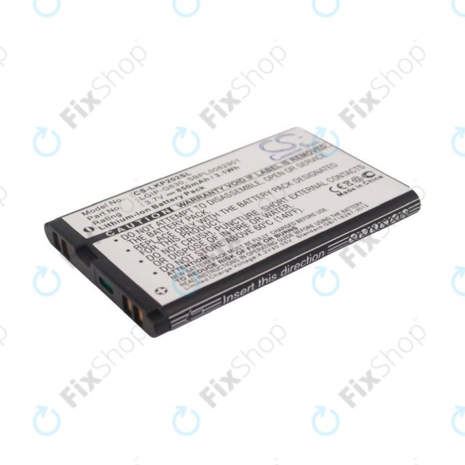 Baterie pro LG KG120, 850mAh, Li-Ion, 3.7V, LGIP-G830, HQ