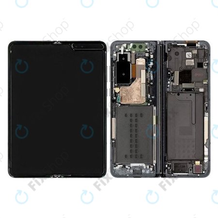 Samsung Galaxy Fold F900U - LCD Displej + Dotykové Sklo (Black) - GH82-20132E Genuine Service Pack