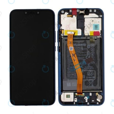 Huawei Mate 20 Lite - LCD Displej + Dotykové Sklo + Rám + Baterie (Sapphire Blue) - 02352DKM, 02352GTT Genuine Service Pack