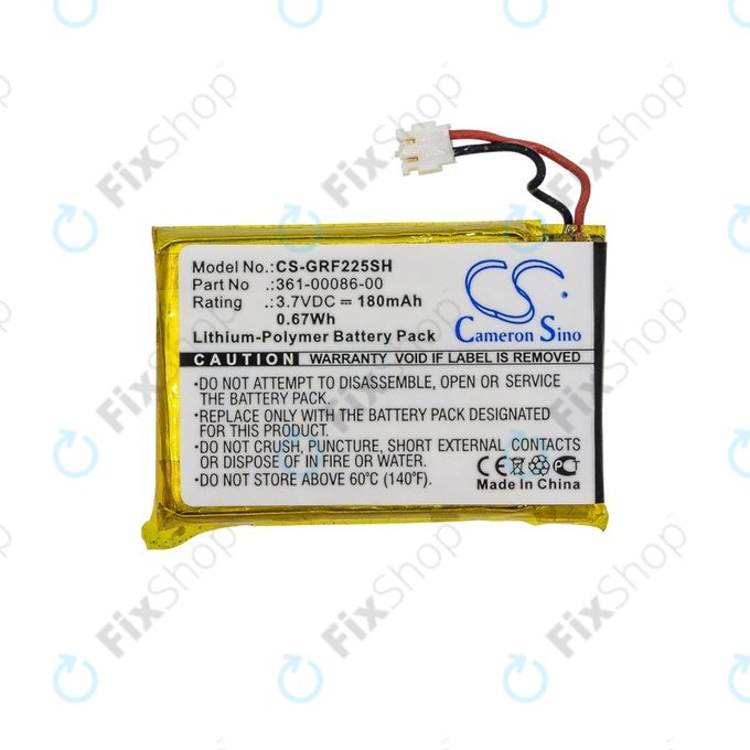Garmin Approach G10, S20, Forerunner 220, 225, 235, 630, 645, 735XT, 745, GRM0371754 - Baterie 361-00072-00/10, 361-00086-00/10/11 180mAh HQ