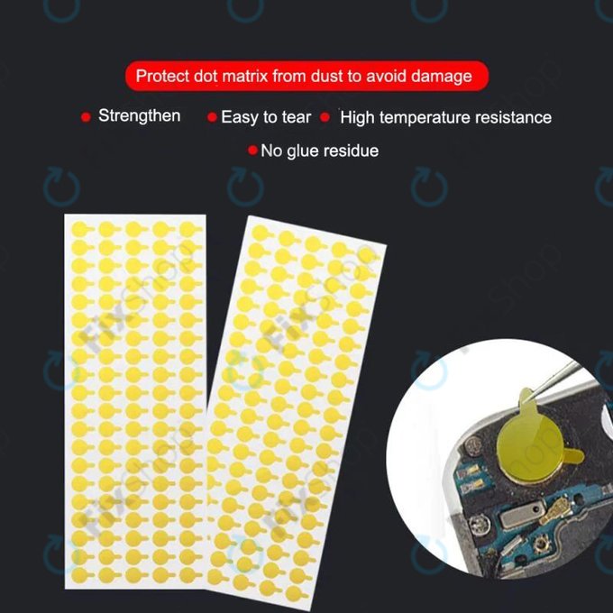 Ochranné protiprachové nálepky na kameru a infračervený senzor - 100ks