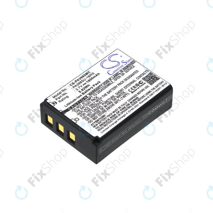 Baterie pro Toshiba Camileo X200, X400, 1600mAh, Li-Ion, 3.7V, PA3985, HQ