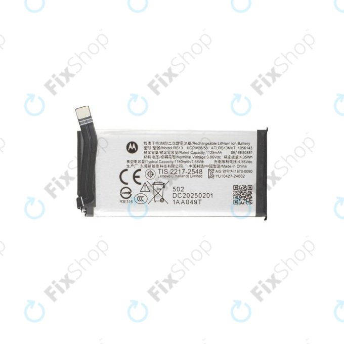 Motorola Razr 60 Ultra - Baterie RS13 1180mAh - SB18E50881 Genuine Service Pack