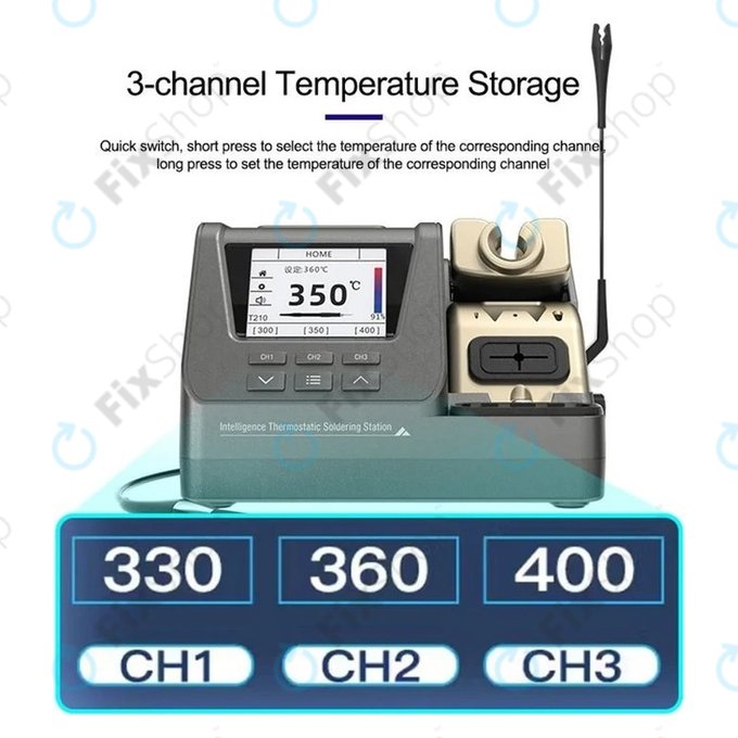 GVM H3 - Smart Pájecí Stanice 3v1
