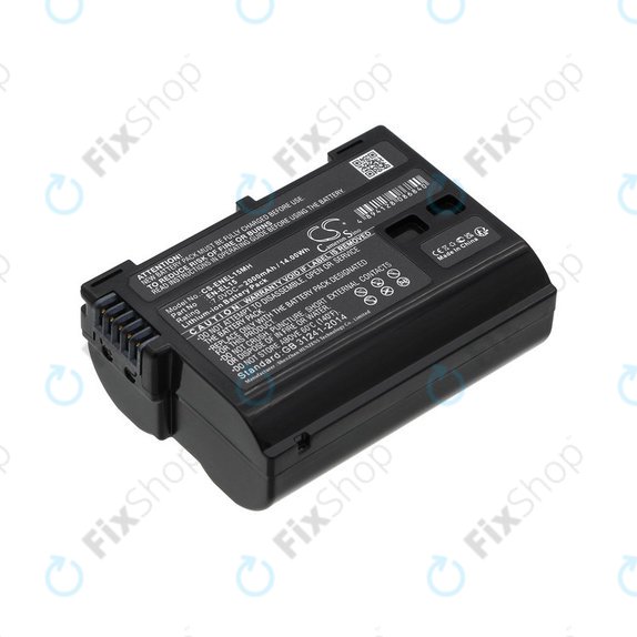 Baterie pro Nikon D7000, D500, D600, D7200, D7500, Z5, Z6, EN-EL15, Li-ion, 7V, 2000mAh, HQ