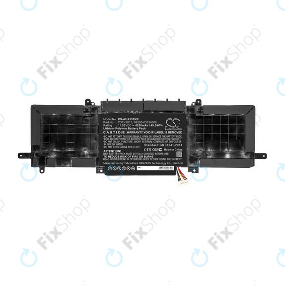 Baterie pro Asus Zenbook UX333FN, Zenbook UX333FA, 4250mAh, Li-Pol, 11.55V, C31N1815, HQ