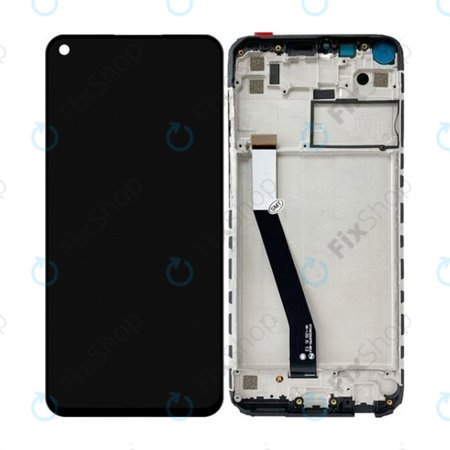 Xiaomi Redmi Note 9 - LCD Displej + Dotykové Sklo + Rám (Black) TFT