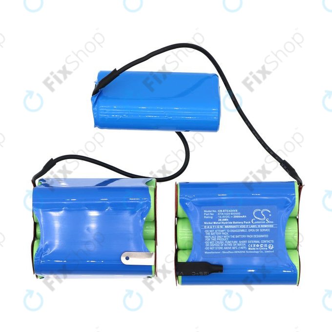 Baterie pro ETA 1424 Carsha, 2000mAh, Ni-MH, 14.4V, ETA1424 900000, HQ