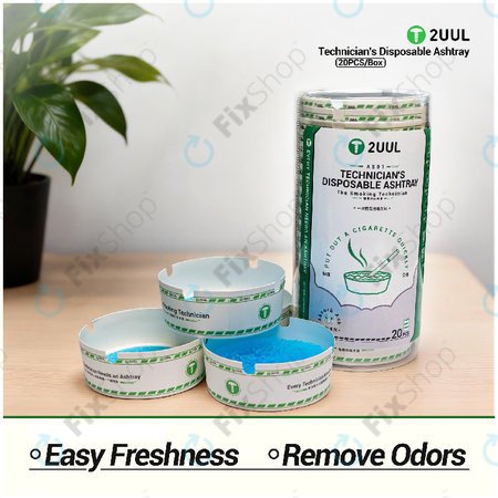 Jednorázový popelník pro techniky, 2UUL AS01, 20ks/box