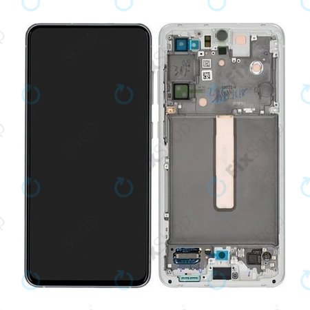 Samsung Galaxy S21 FE G990B - LCD Displej + Dotykové Sklo + Rám (White) - GH82-26414B, GH82-26420B, GH82-26590B Genuine Service Pack