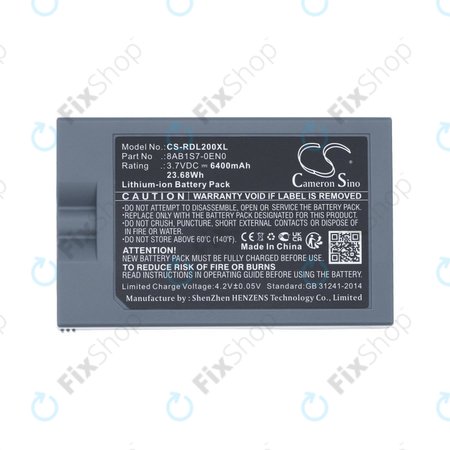 Baterie pro Ring Video Doorbell 2, 3, 4, 6400mAh, Li-Ion, 3.7V, 8AB1S7-0EN0, HQ