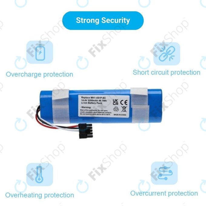 Xiaomi Mi Robot Vacuum Mop Pro (P), 2 (Mijia 2C), Viomi V2 Pro, Proscenic LDS M7 - Baterie STYJ02YM, MH1-4S1P-SC Li-Ion 14.8V 3400mAh