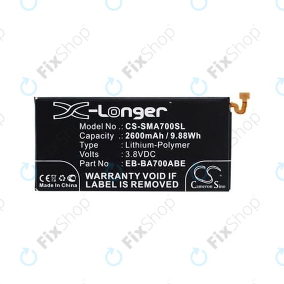 Samsung Galaxy A7 A700F - Baterie EB-BA700ABE 2600mAh HQ