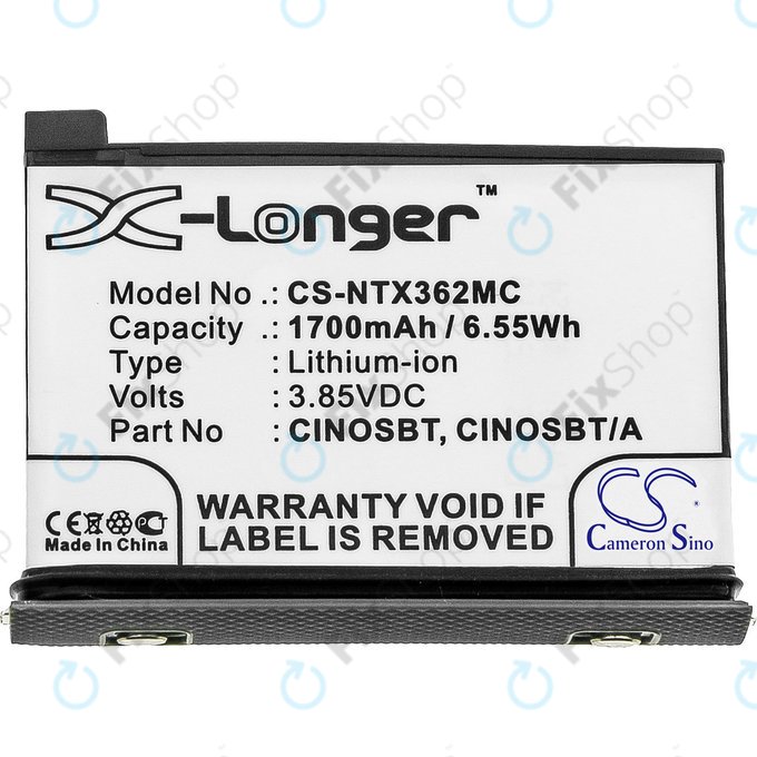 Baterie pro Insta360 One X2, 1700mAh, Li-Ion, 3.85V, CINOSBT, HQ