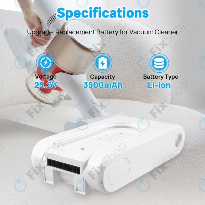 Baterie pro Xiaomi Dreame G9, G10, T10, T20, R10, 3027689, Li-Ion, 25.2V, 3500mAh