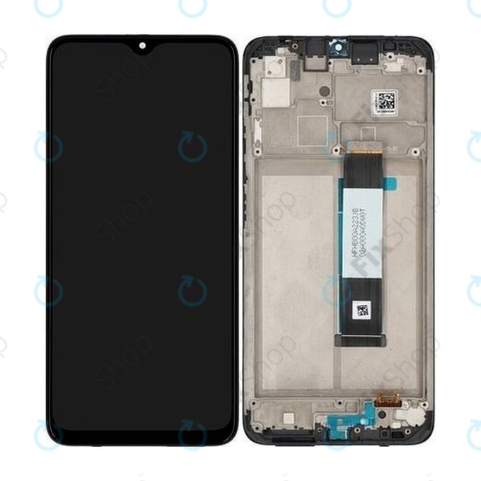 Xiaomi Redmi 9T - LCD Displej + Dotykové Sklo + Rám (Carbon Gray) - 560001J19S00 Genuine Service Pack