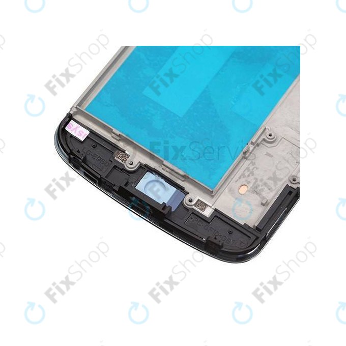 LG Nexus 4 E960 - LCD Displej + Dotykové Sklo + Rám (Black) TFT