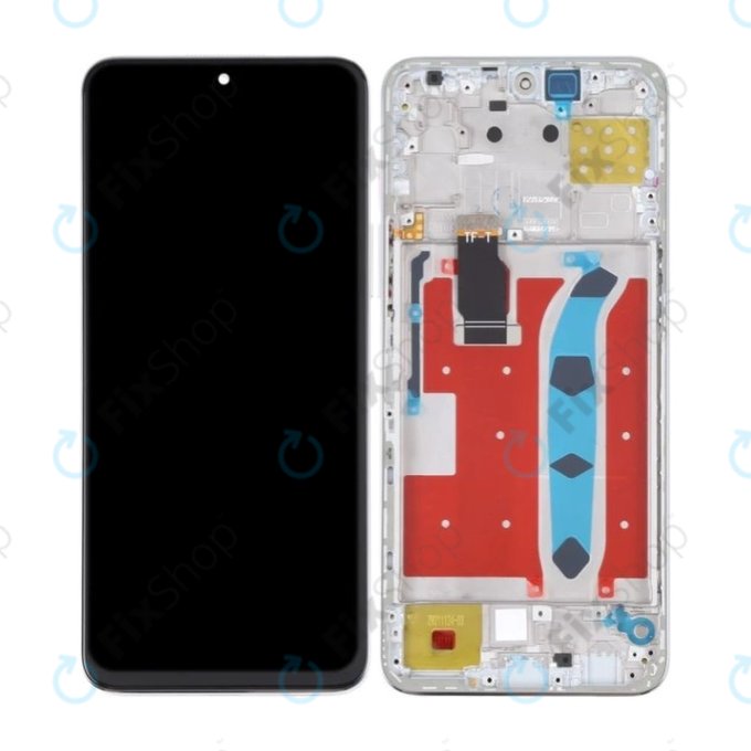 Honor X8 - LCD Displej + Dotykové Sklo + Rám (Titanium Silver) TFT