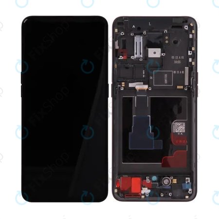 Oppo Reno 2 - LCD Displej + Dotykové Sklo + Rám (Black) - O-4902800 Genuine Service Pack