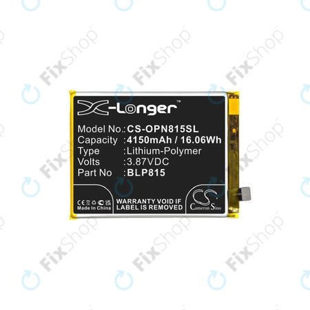 OnePlus Nord N10 5G - Baterie BLP815 4150mAh HQ