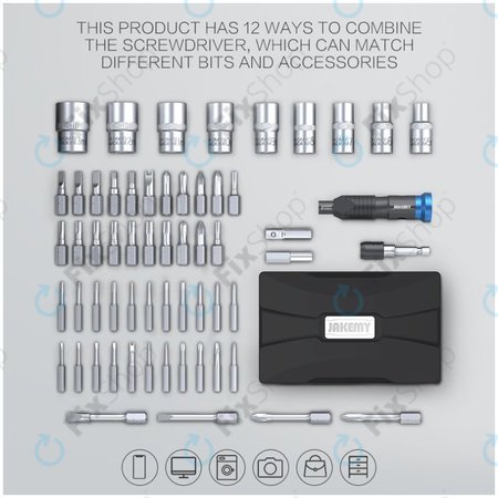 Jakemy JM-6125 - Sada Špičkových Domácich Šroubováků 60v1