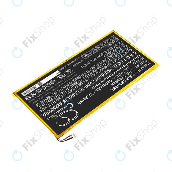 Baterie pro Acer Iconia One 10 B3-A40, 6000mAh, Li-Pol, 3.7V, PR-279594N, HQ