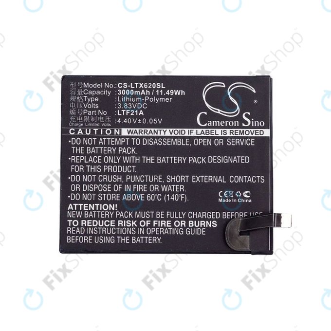 Baterie pro LeEco Le 2, LeTV X-series, 3000mAh, Li-Pol, 3.83V, LTF21A, HQ