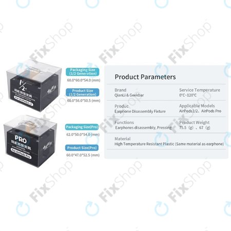 QianLi - Nástroj na uchycení, opravu a demontáž (AirPods 1/2/Pro)