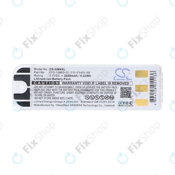 Baterie pro Garmin Zumo 400, 550, 2600mAh, Li-Ion, 3.7V, 010-10863-00, 011-01451-00, HQ