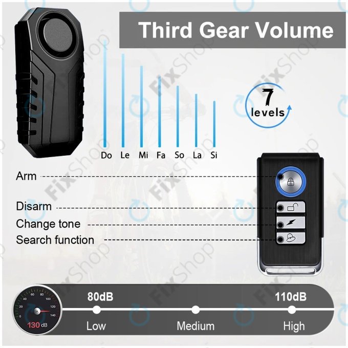 Bezdrátový Alarm proti Krádeži s Ovladačem