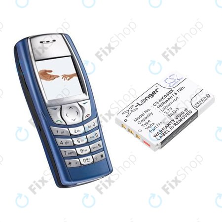 Baterie pro Nokia 7250i, 6610, 6585, 6560, 6200, 6220, 1000mAh, Li-Ion, 3.7V, BLD-3, HQ