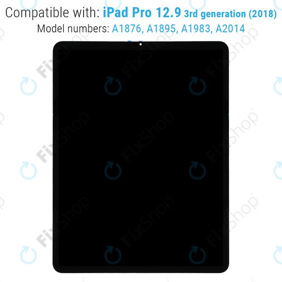 LCD Displej pro iPad Pro 12.9" (3rd Gen 2018), Dotykové sklo a IC Board sout Frame, Refurbished