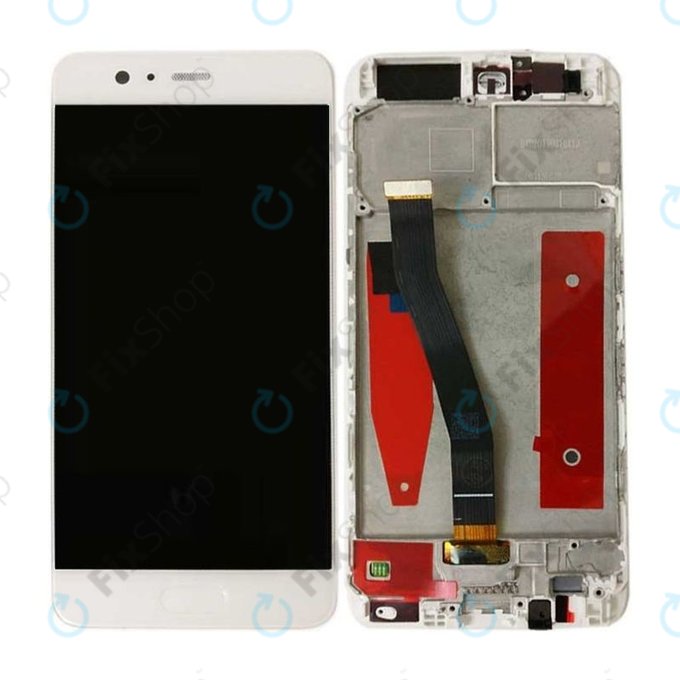 Huawei P10 - LCD Displej + Dotykové Sklo + Rám (White) TFT