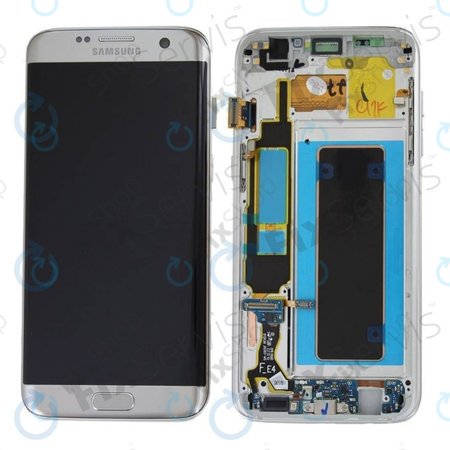 Samsung Galaxy S7 Edge G935F - LCD Displej + Dotykové Sklo + Rám (Black) - GH97-18533A, GH97-18594A, GH97-18767A Genuine Service Pack