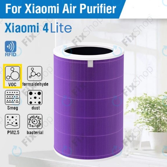 Xiaomi Mi Air Purifier 4 Lite - HEPA filtr (Protizápachový) (Fialová)