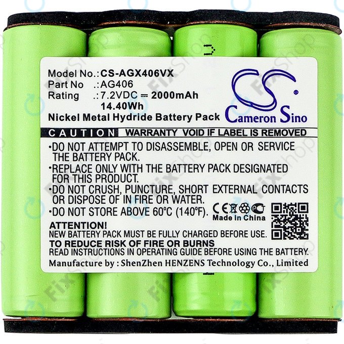 AEG Electrolux Rapido ZB-series - Baterie AG406 Ni-MH 7.2V 2000mAh HQ