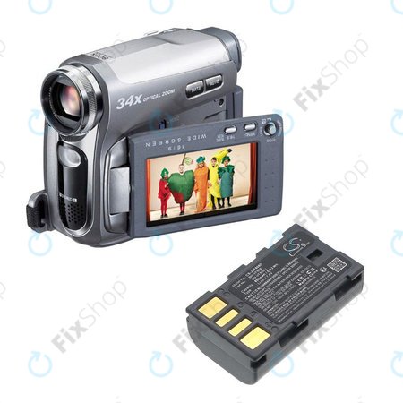 Baterie pro JVC Gr-D850ek, 800mAh, Li-Ion, 7.4V, BN-VF808, HQ