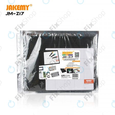 Jakemy JM-Z17 - ESD Teplovzdorná Silikonová Podložka - 36 x 26cm + Magnetická Podložka