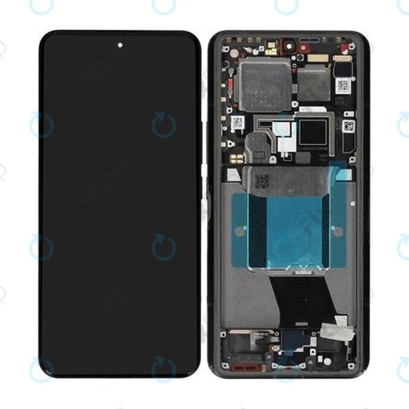 Xiaomi 14 Ultra - LCD Displej + Dotykové Sklo + Rám (Black) - 56000500N100 Genuine Service Pack