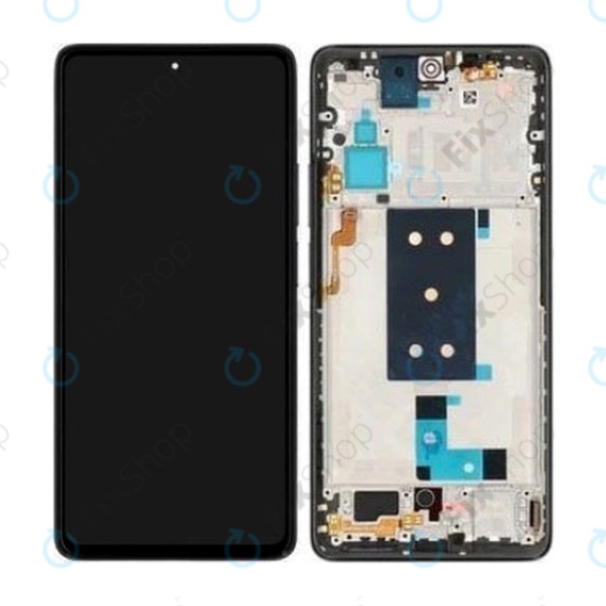 Xiaomi Poco F4 5G 22021211RG, 22021211RI - LCD Displej + Dotykové Sklo + Rám (Black) OLED